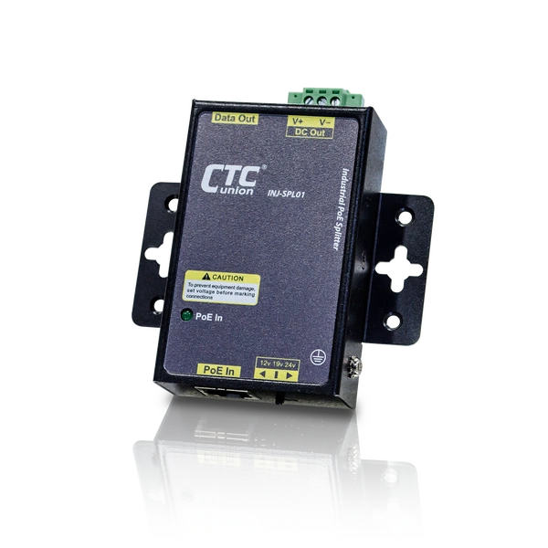 INJ-SPL01 Промышленный PoE сплиттер Gigabit Ethernet IEEE802.3af/at